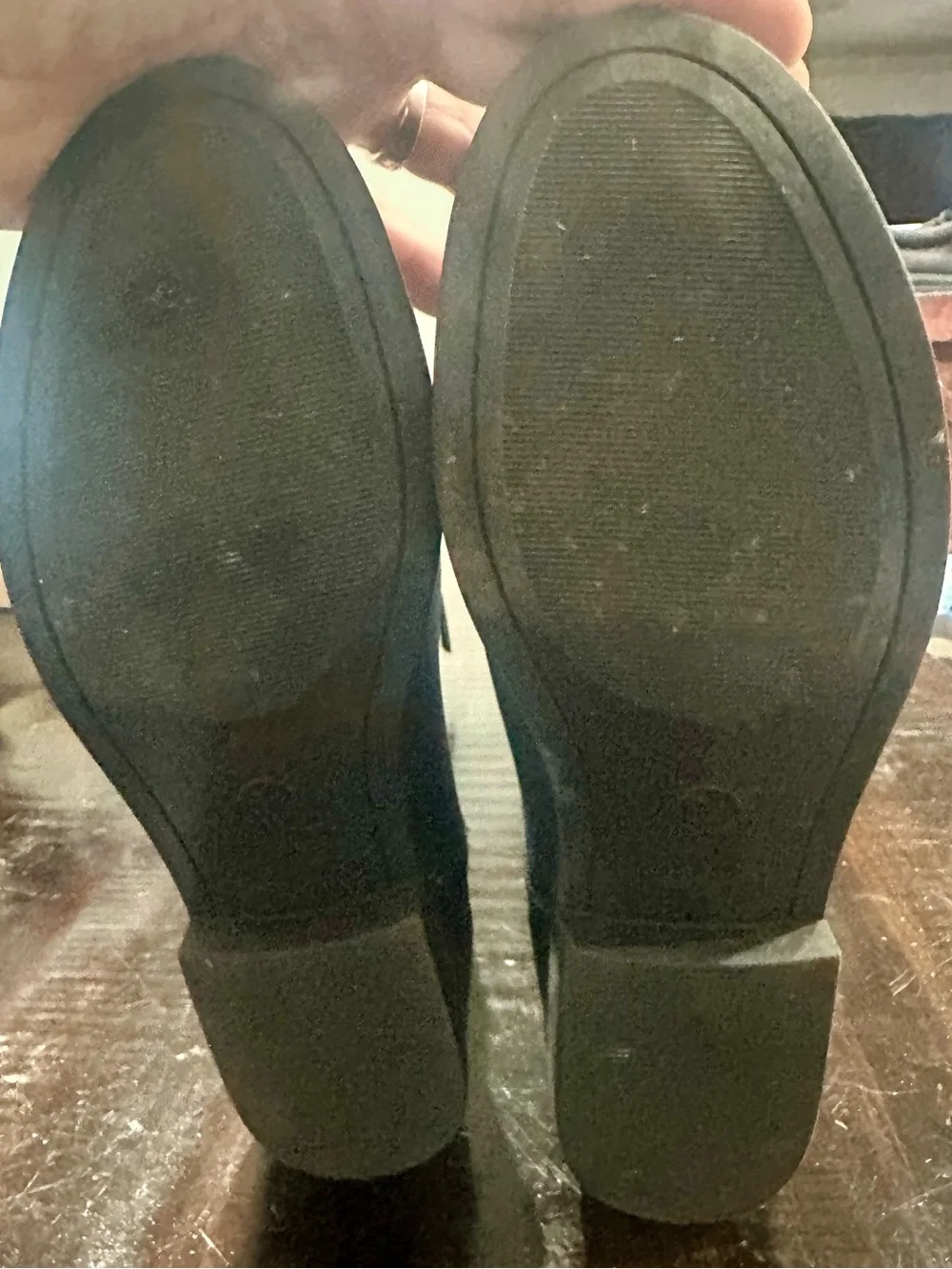 Womens Universal Thread Co. Faux Leather Black Knee High Boots Size 8.5